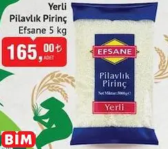 EFSANE YERLİ PİLAVLIK PİRİNÇ EFSANE YERLİ PİLAVLIK PİRİNÇ